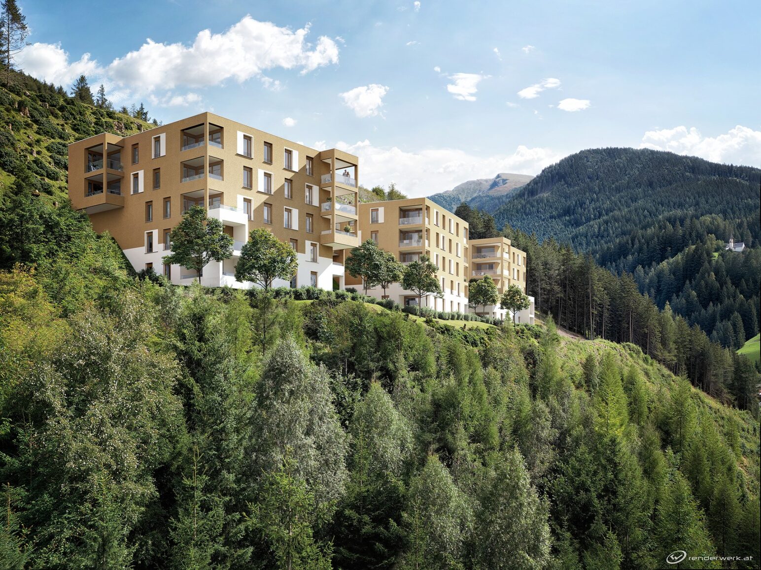 Navis Aufenstein Westansicht Visualisierung