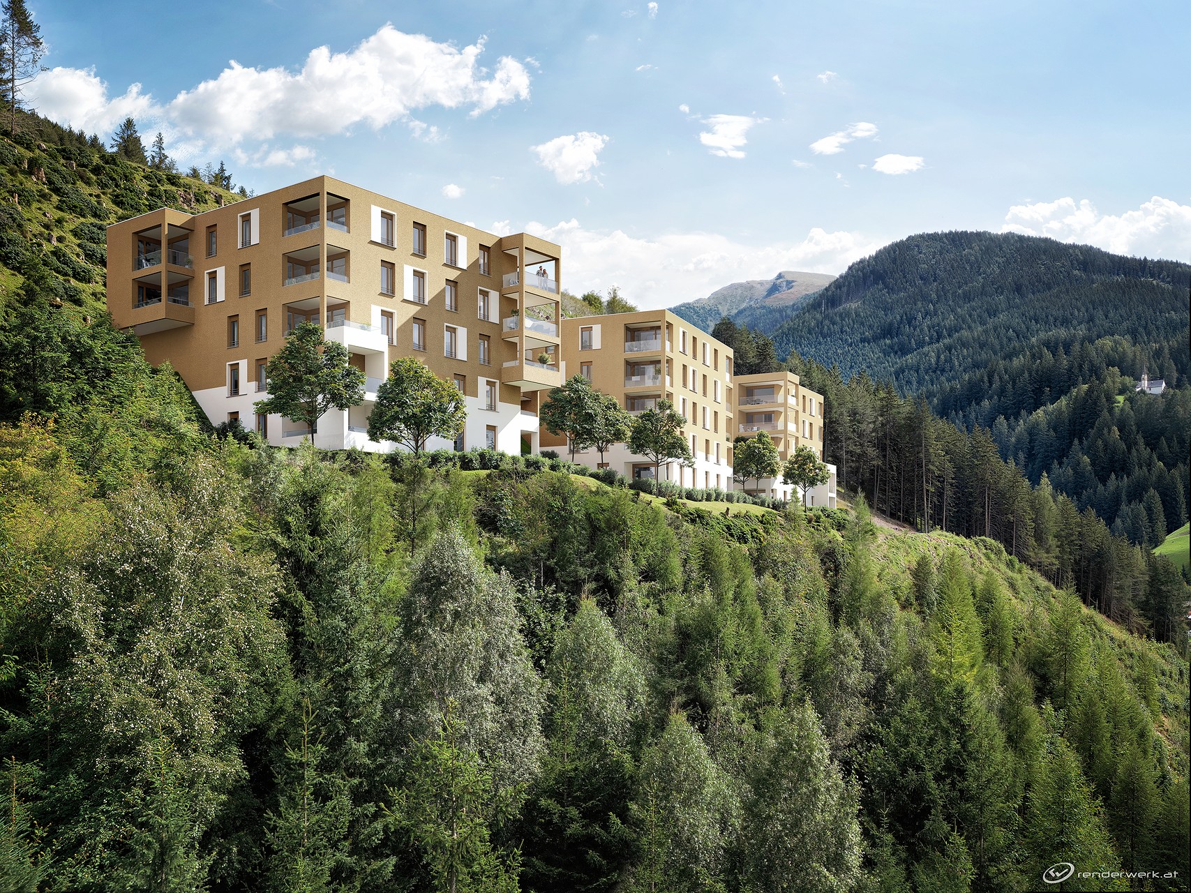 Navis Aufenstein Westansicht Visualisierung