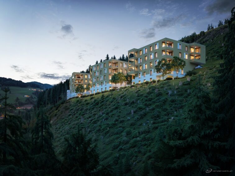 Navis Aufenstein Nachtansicht Visualisierung